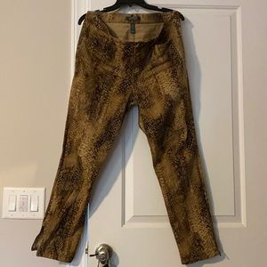 Like New patterned jeans